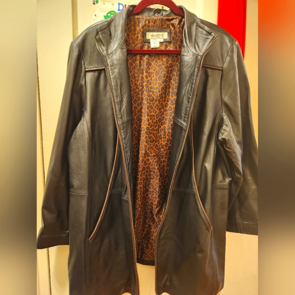 Womens leather jacket by Coldwater Creek